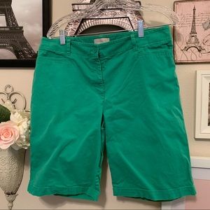 Talbots green shorts